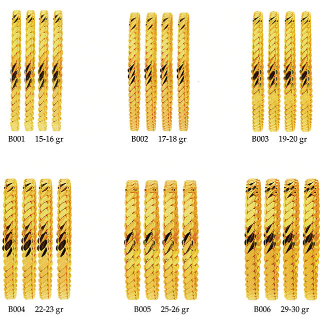 B Serisi Burma-Örgü Bilezikler (01-06)